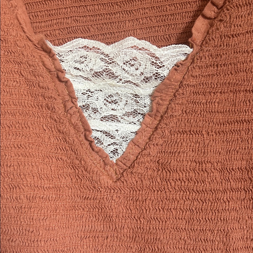Old Navy Terracotta Textured Dress size xl petite - Picture 2 of 5
